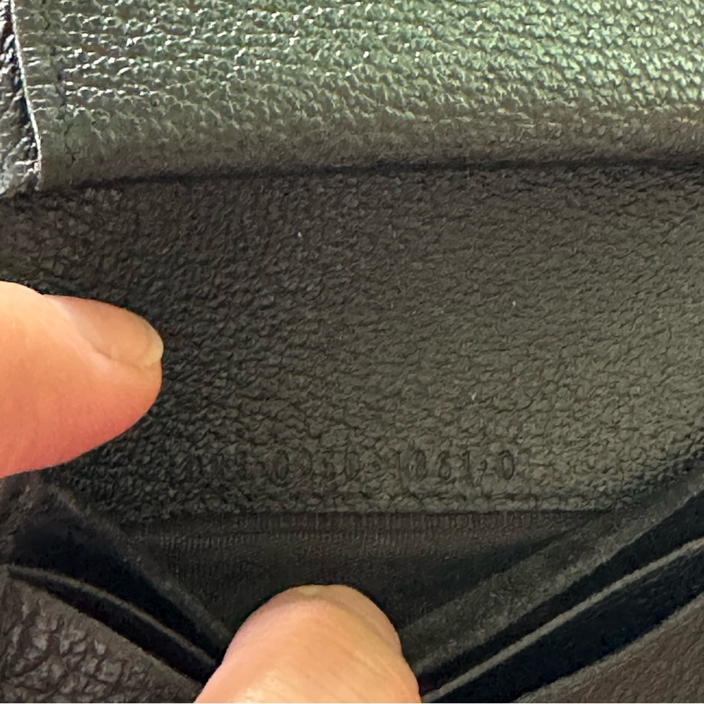 Gucci Leather & Suede Bamboo Wallet vintage black - Picture 12 of 12